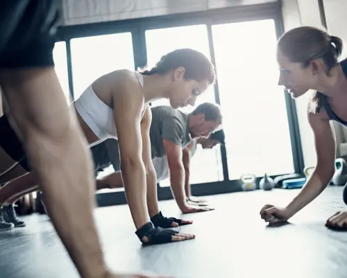 woman excercising