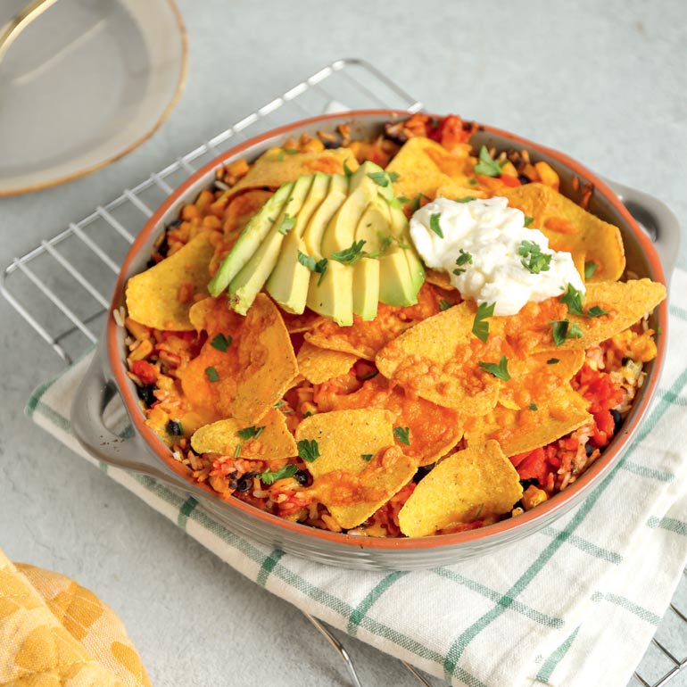 vegan nacho plate